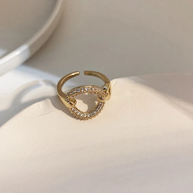 Circle Diamond Ring Female Ins Tide Niche Design Simple Index Finger Ring Light Luxury Temperament Open Ring for Women
Circle Diamond Ring Female Ins Tide Niche Design Simple Index Finger Ring Light Luxury Temperament Open Ring for Women