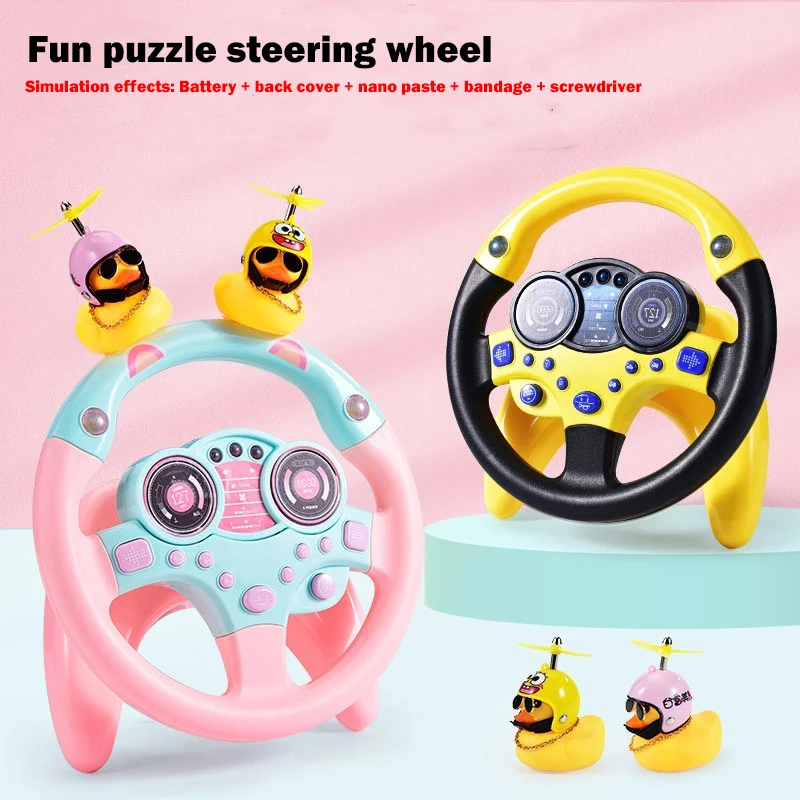 Boys Co-pilot Fun Steering Wheel Car Portable Simulator Rotate 360 Degrees Girl Baby Early Childhood Education Puzzle Toys Gifts
Boys Co-pilot Fun Steering Wheel Car Portable Simulator Rotate 360 Degrees Girl Baby Early Childhood Education Puzzle Toys Gifts
