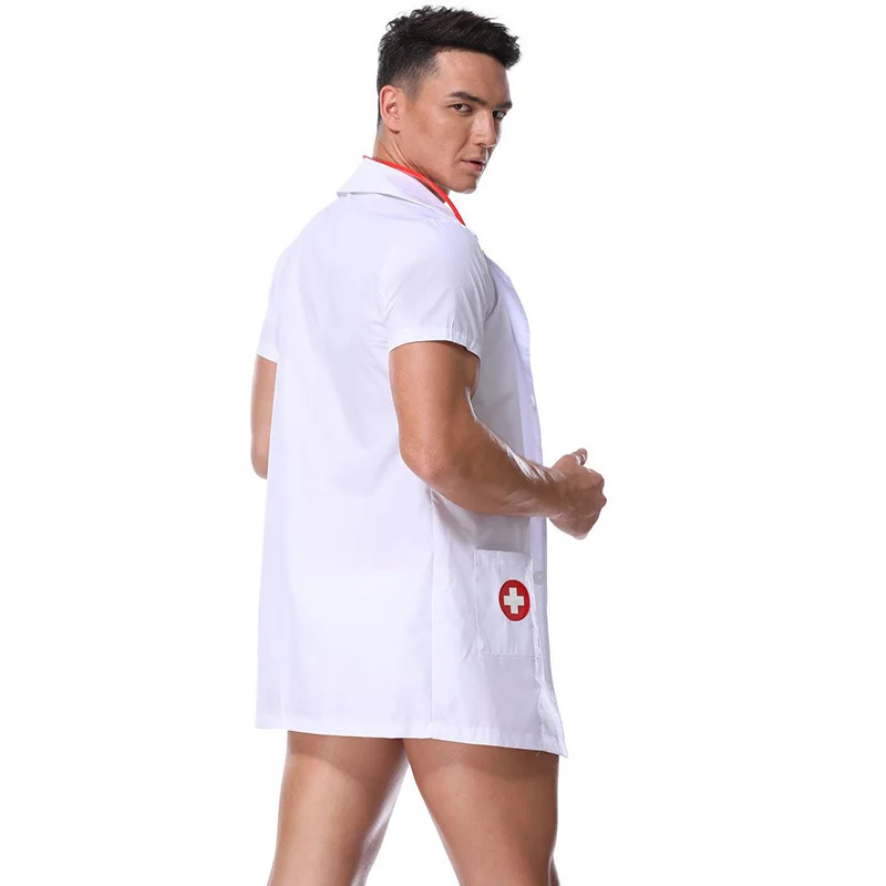 Sexy 2 Piece Set White Lingerie For Men Hot Erotic Doctor Cosplay Uniform Costume Outfit Party Carnival Game Adult Male Clothing
Sexy 2 Piece Set White Lingerie For Men Hot Erotic Doctor Cosplay Uniform Costume Outfit Party Carnival Game Adult Male Clothing