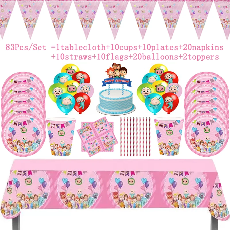 Cocomelon Birthday Party Supplies Disposable Cup Plate Straw Tableware For Wedding Party Cocomelon Decoration Banner Baby Shower
Cocomelon Birthday Party Supplies Disposable Cup Plate Straw Tableware For Wedding Party Cocomelon Decoration Banner Baby Shower