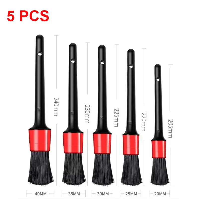 5PCS Car Detailing Brushes Cleaning Brush Set for Cleaning Wheels Tire Interior Exterior Leather Air Vents Car Cleaning Kit Tool
5PCS Car Detailing Brushes Cleaning Brush Set for Cleaning Wheels Tire Interior Exterior Leather Air Vents Car Cleaning Kit Tool