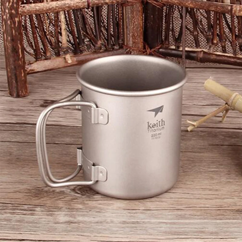 Folding Titanium Water Mugs Drinkware Camping Cups Without Lid Ultralight Portable Outdoor Travel Hiking Mug 40g 220ml Ti3200
Folding Titanium Water Mugs Drinkware Camping Cups Without Lid Ultralight Portable Outdoor Travel Hiking Mug 40g 220ml Ti3200