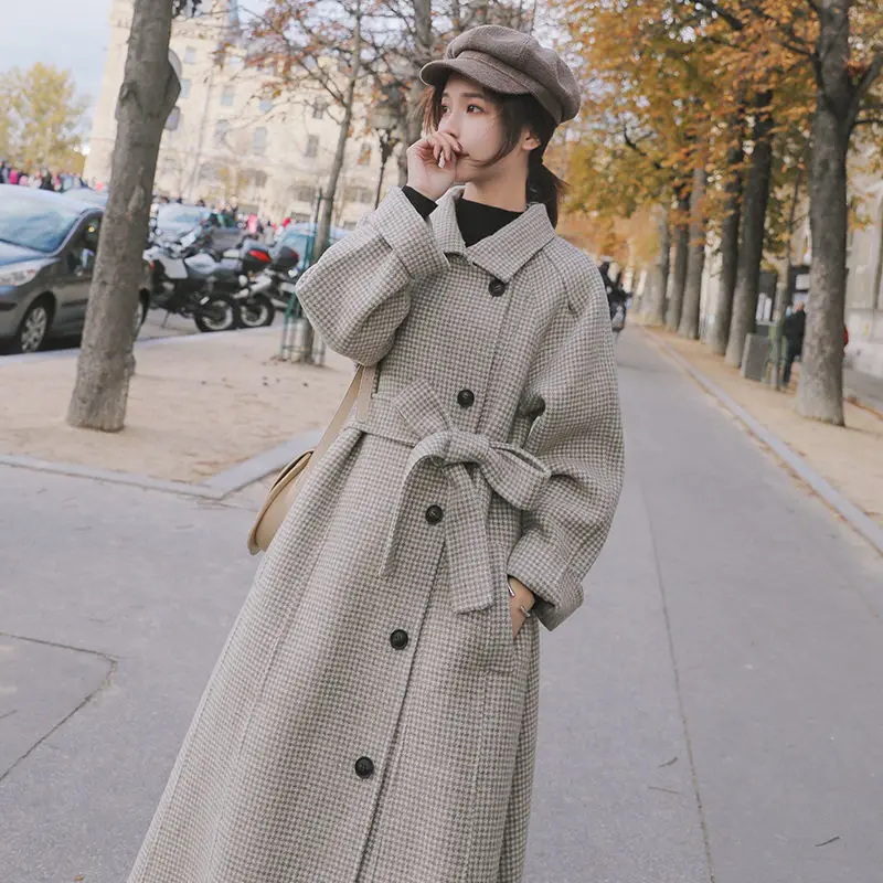 Splicing Milk Tea Color Tweed Wool Coat Womens Autumn And Winter 2021 New Mid Long Korean Loose Coat Skirt Manteau Femme Genuine
Splicing Milk Tea Color Tweed Wool Coat Womens Autumn And Winter 2021 New Mid Long Korean Loose Coat Skirt Manteau Femme Genuine