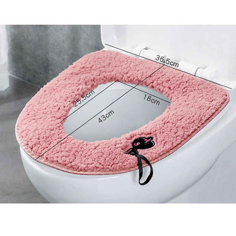 Winter Washable Thickened Toilet Seat Cover Mat Set WC Toilet Lid Cover Universal Closestool Mat Seat Case Bathroom Accessories
Winter Washable Thickened Toilet Seat Cover Mat Set WC Toilet Lid Cover Universal Closestool Mat Seat Case Bathroom Accessories