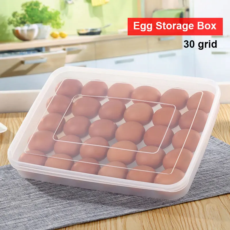 Egg Storage Box Egg Container Plastic 30 Grid Crisper Space Saver Organization Convenient Practical Egg Organizer High-Capacity
Egg Storage Box Egg Container Plastic 30 Grid Crisper Space Saver Organization Convenient Practical Egg Organizer High-Capacity