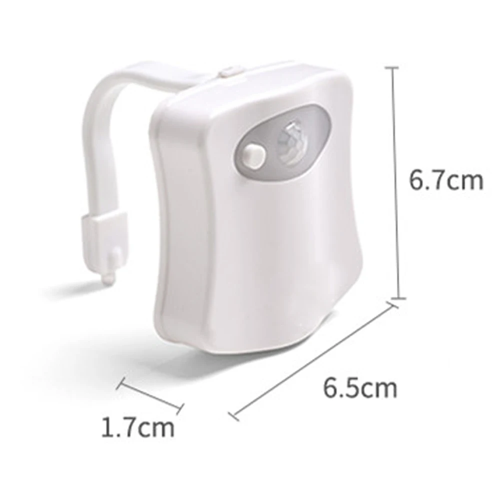 New LED Toilet Seat Night Light Induction Lamp Smart PIR Motion Sensor WC Lamp 8 Colors Variable Lamp Backlight Used For Toilets
New LED Toilet Seat Night Light Induction Lamp Smart PIR Motion Sensor WC Lamp 8 Colors Variable Lamp Backlight Used For Toilets