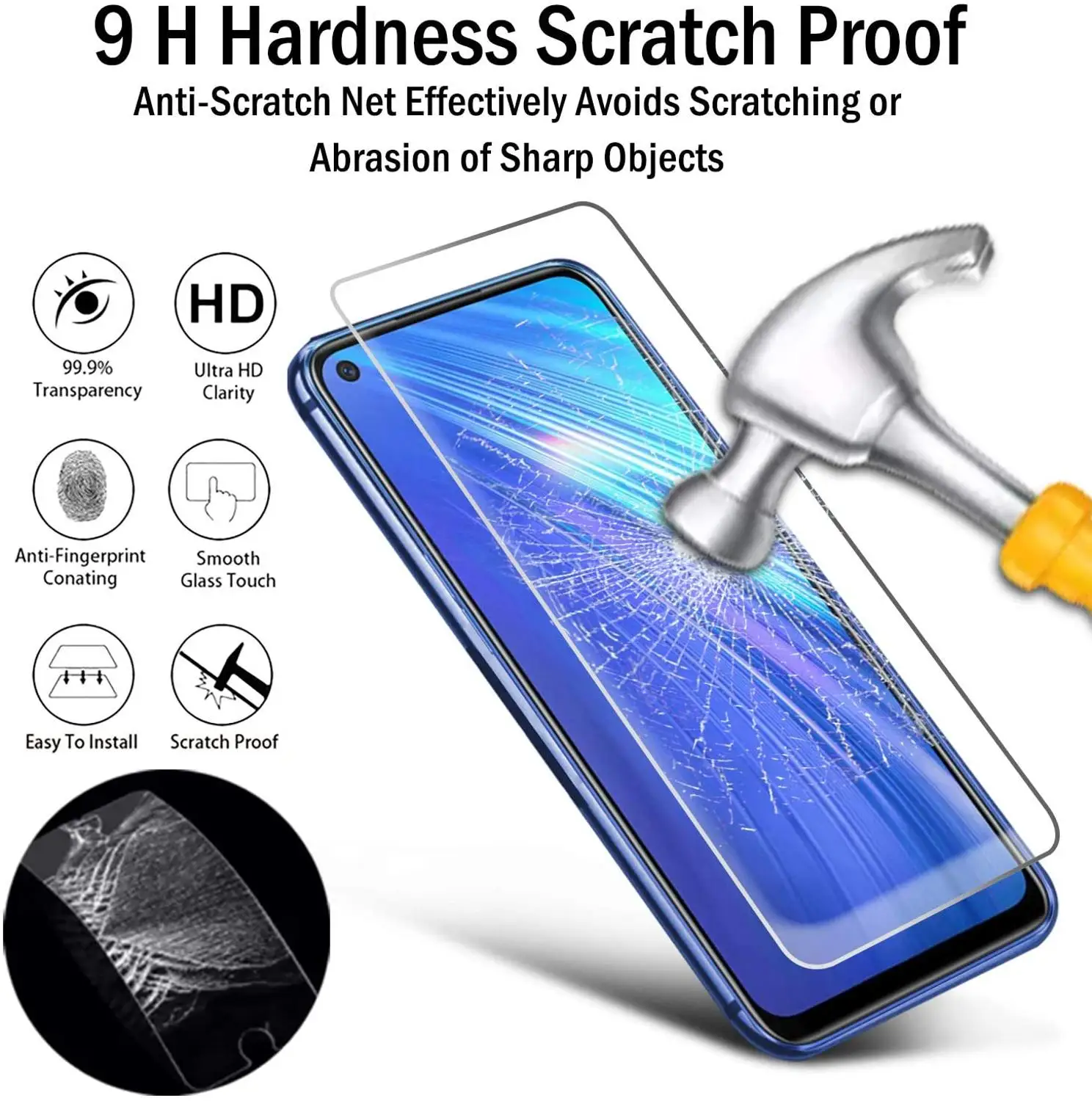2.5D Закаленное стекло для Elephone E10 Pro 9H Высококачественная защитная пленка