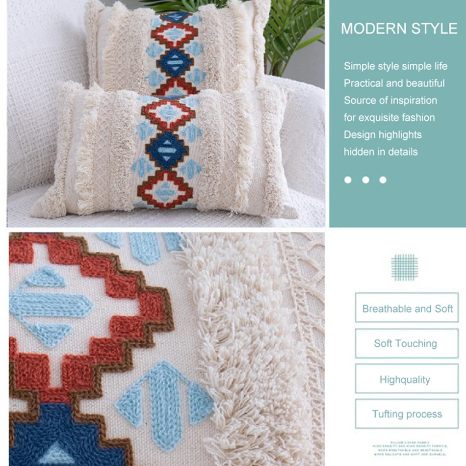 45X45cm Tassel Sofa Cushion Case,Pillowcase Morocco Geometry,Many Colors,New Year's Deco,Home Decor 
45X45cm Tassel Sofa Cushion Case,Pillowcase Morocco Geometry,Many Colors,New Year's Deco,Home Decor