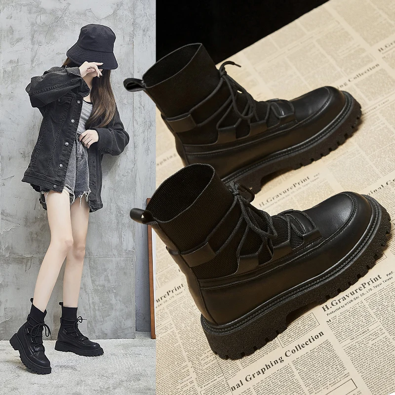 Autumn high-top new products single shoes ladies sports tide shoes comfortable casual ladies Martin boots
Autumn high-top new products single shoes ladies sports tide shoes comfortable casual ladies Martin boots