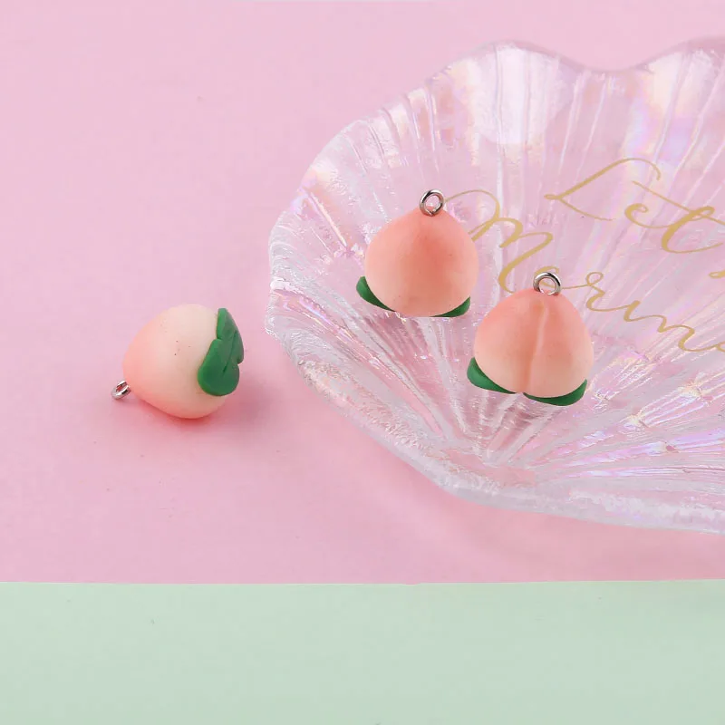 10pcs/lot DIY Jewelry Accessory Soft Ceramic Pink Peach Charms Cute Fruit Peach Resin Pendants Girls Bracelet Earring Floating
10pcs/lot DIY Jewelry Accessory Soft Ceramic Pink Peach Charms Cute Fruit Peach Resin Pendants Girls Bracelet Earring Floating
