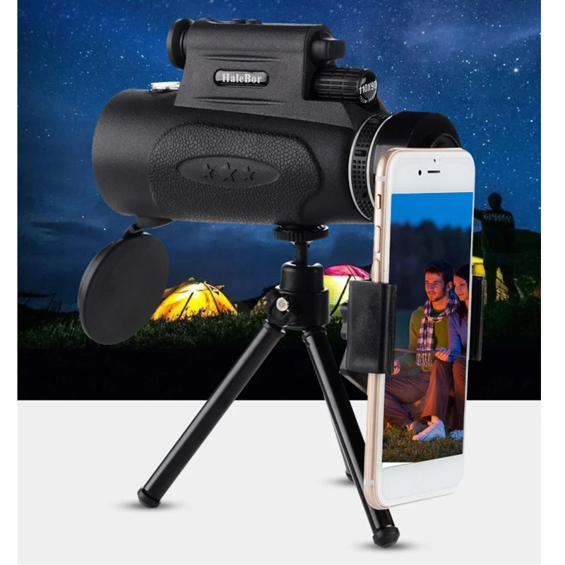 100x90 Monocular Telescope with Phone Holder and Tripod Stand Portable Night Vision Outdoor Monoculars for Birdwatching
100x90 Monocular Telescope with Phone Holder and Tripod Stand Portable Night Vision Outdoor Monoculars for Birdwatching