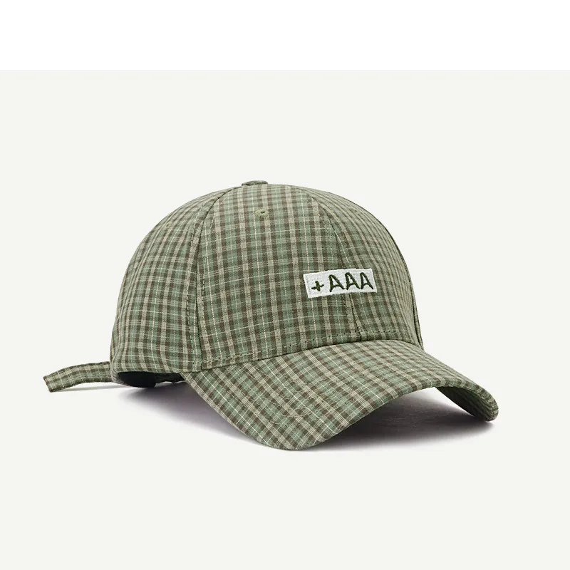 Summer fashion Plaid embroidery baseball cap
Summer fashion Plaid embroidery baseball cap