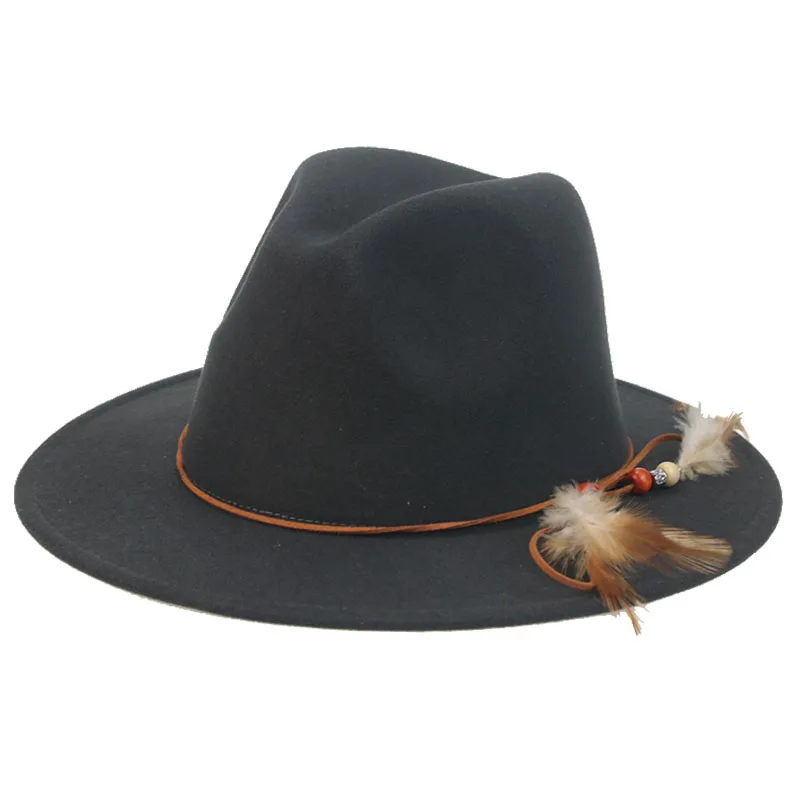 women hats panamas wide brim band feather casual fedora hat solid green yellow white khaki fashinable outdoor felted winter hats
women hats panamas wide brim band feather casual fedora hat solid green yellow white khaki fashinable outdoor felted winter hats