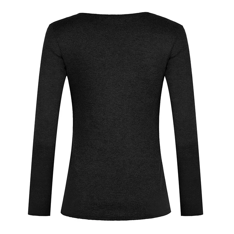 Women T-Shirts Long Sleeve Tops 2020 NEW Autumn Elegant Button Female Plus Size Sexy V-Neck Slim Pullovers Solidcolor Tops Women
Women T-Shirts Long Sleeve Tops 2020 NEW Autumn Elegant Button Female Plus Size Sexy V-Neck Slim Pullovers Solidcolor Tops Women