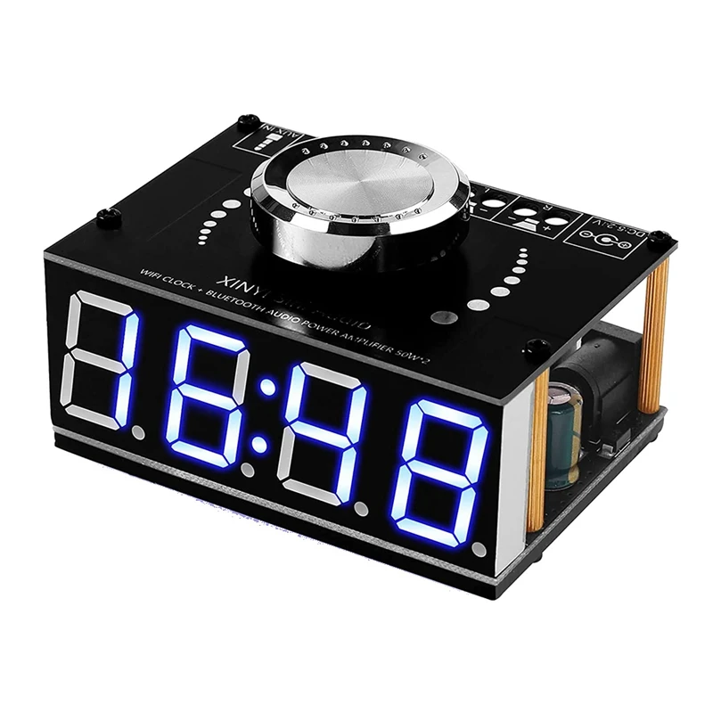 Плата цифрового усилителя мощности HiFi стерео Bluetooth, 50 Вт + 50 Вт DIY домашний аудио усилитель, двухканальный выход мощности
Плата цифрового усилителя мощности HiFi стерео Bluetooth, 50 Вт + 50 Вт DIY домашний аудио усилитель, двухканальный выход мощности