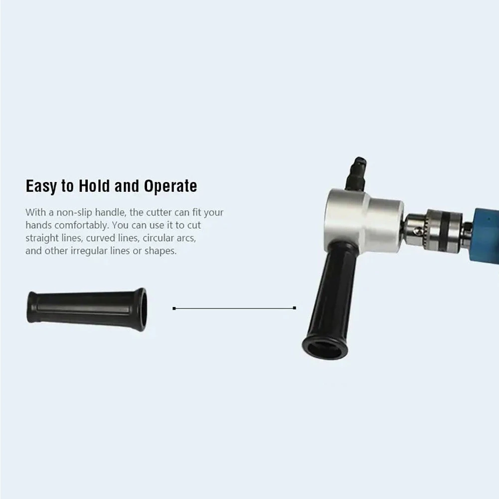 Free Cutting Tool Durable Saw Tool Cutter 360 Degree Drill Attachment Nibbler Sheet Metal Double Head With Wrench
Free Cutting Tool Durable Saw Tool Cutter 360 Degree Drill Attachment Nibbler Sheet Metal Double Head With Wrench