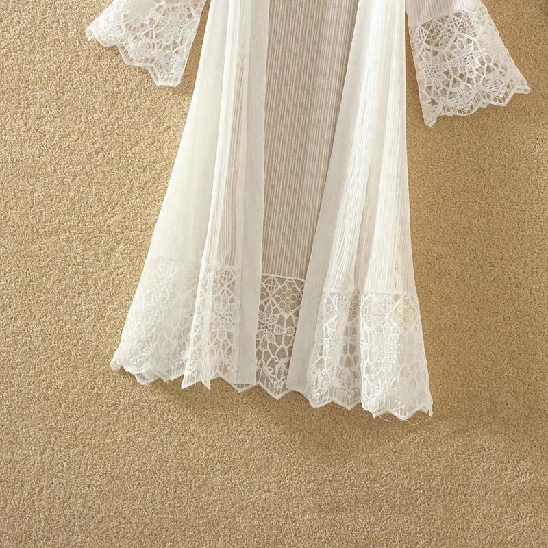 Summer Chiffon Blouse Black Cardigan Sun Protection Clothing Long Blouse Beach White Female Fashion Tops Feminino
Summer Chiffon Blouse Black Cardigan Sun Protection Clothing Long Blouse Beach White Female Fashion Tops Feminino