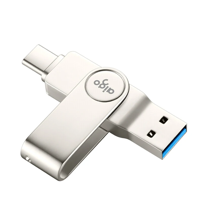 Aigo вращающийся на 360 ° двойной интерфейс типа C флеш-накопитель 32 Гб usb 3 1