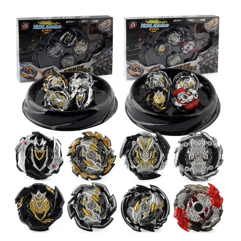 B-X TOUPIE BURST BEYBLADE 4 шт./компл. Спиннер с лаунчером Black Gold Edition Боевая ручка пластина
B-X TOUPIE BURST BEYBLADE 4 шт./компл. Спиннер с лаунчером Black Gold Edition Боевая ручка пластина