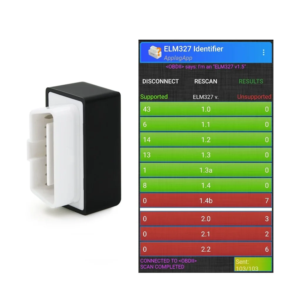 Bluetooth Car Diagnostic Tool V1.5 Engine Code Reader ELM327 Code Reader Car Scanner Diagnostic Tools Auto Scanner with All OBD2
Bluetooth Car Diagnostic Tool V1.5 Engine Code Reader ELM327 Code Reader Car Scanner Diagnostic Tools Auto Scanner with All OBD2