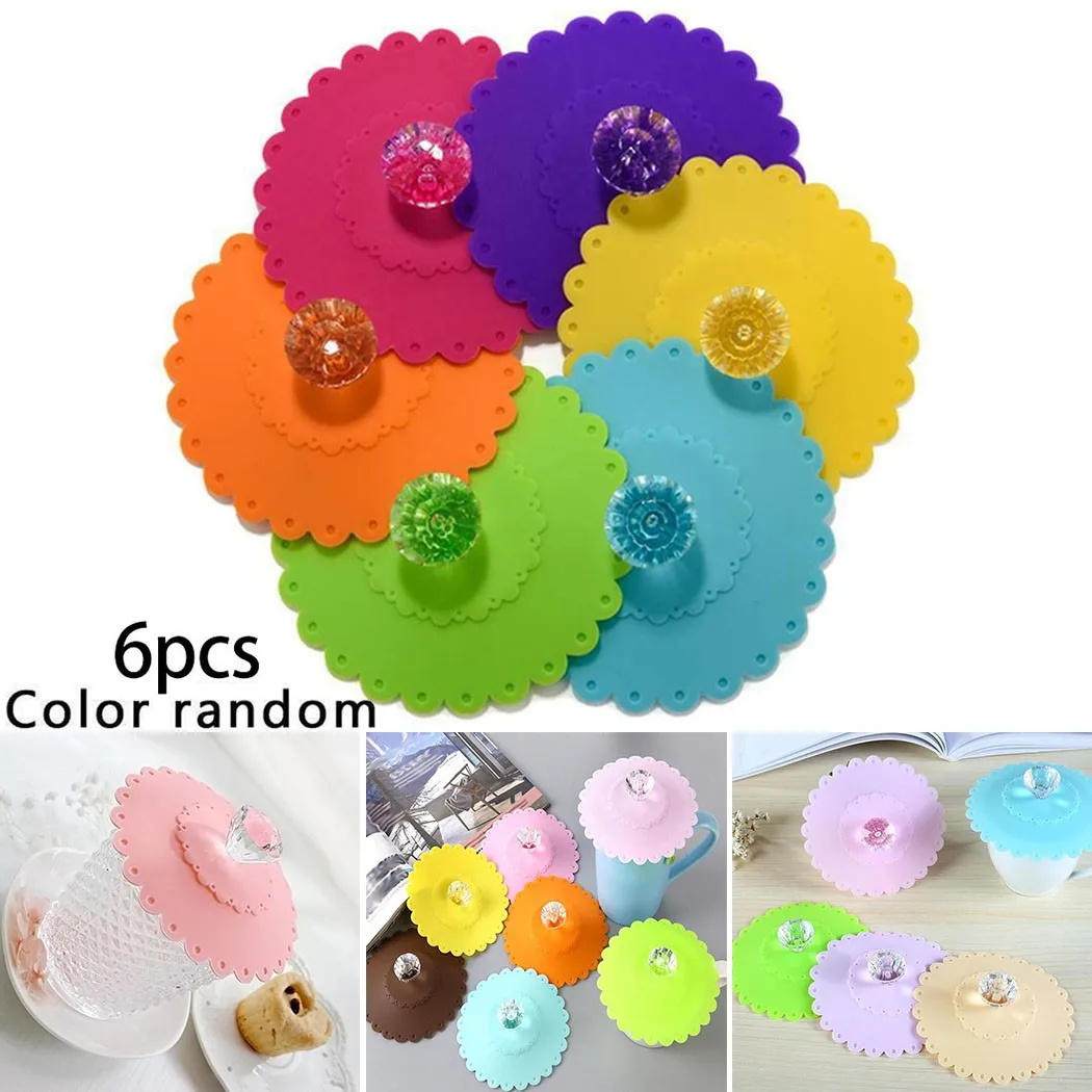 6XTransparent 10.5x10.5x4cm Diamond With Flower Pattern Cup Lids Dust-Proof Silicone MugCover In Stock
6XTransparent 10.5x10.5x4cm Diamond With Flower Pattern Cup Lids Dust-Proof Silicone MugCover In Stock