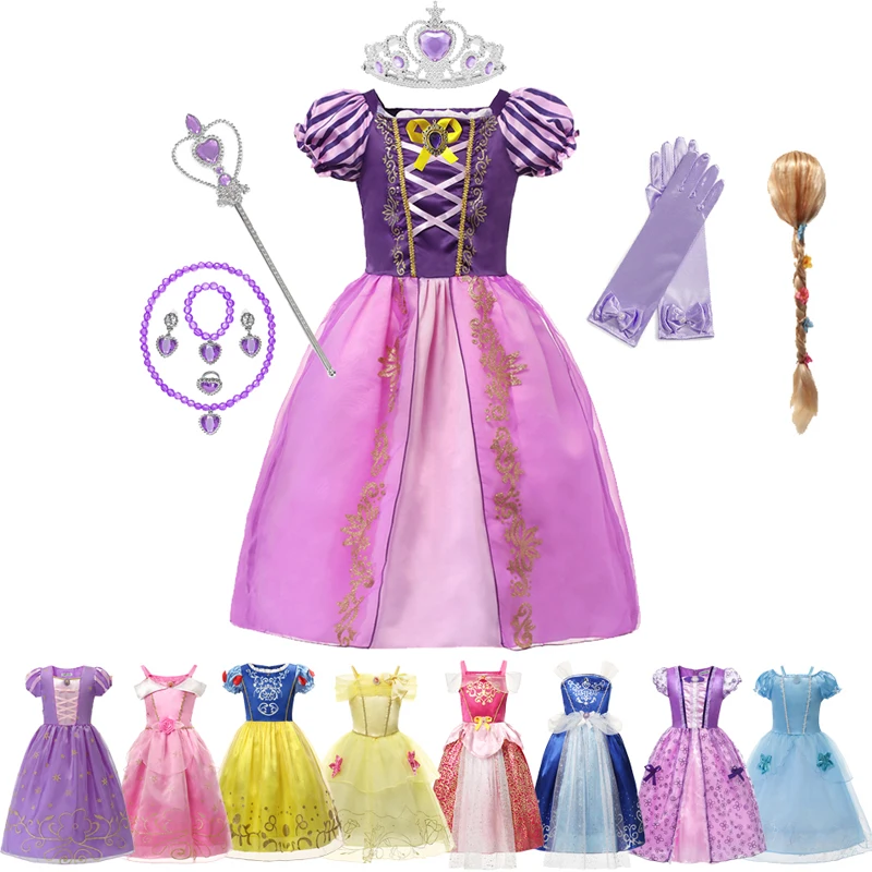 Girl Princess Dress Rapunzel Dress Up Baby Snow White Belle Cinderella Cosplay Costume for Party Halloween
Girl Princess Dress Rapunzel Dress Up Baby Snow White Belle Cinderella Cosplay Costume for Party Halloween