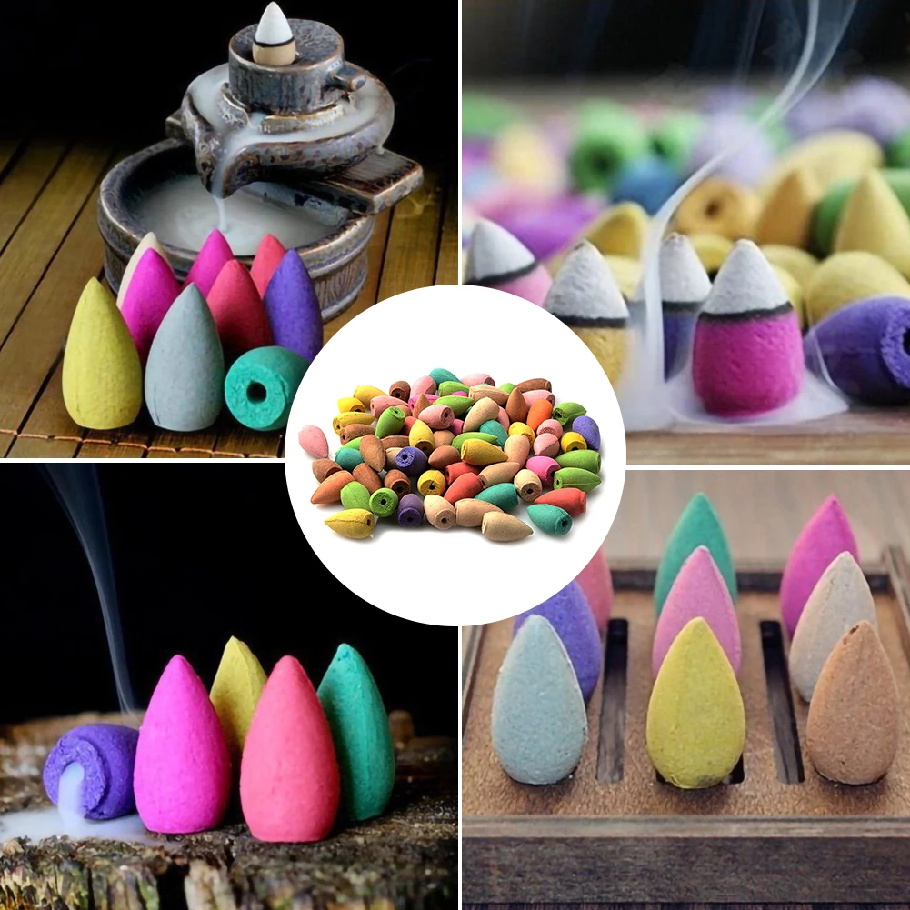 500g bag of incense cone accessories color candy shape natural rose, ocean, jasmine, lavender and other Indian incense
500g bag of incense cone accessories color candy shape natural rose, ocean, jasmine, lavender and other Indian incense