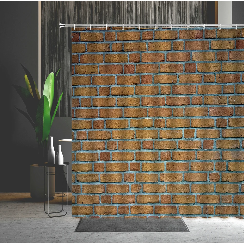 Marble Shower Curtain Urban Rustic Brick Stone Wall with Rocks Natural Nostalgia Architecture Town Picture Polyester Fabric
Marble Shower Curtain Urban Rustic Brick Stone Wall with Rocks Natural Nostalgia Architecture Town Picture Polyester Fabric