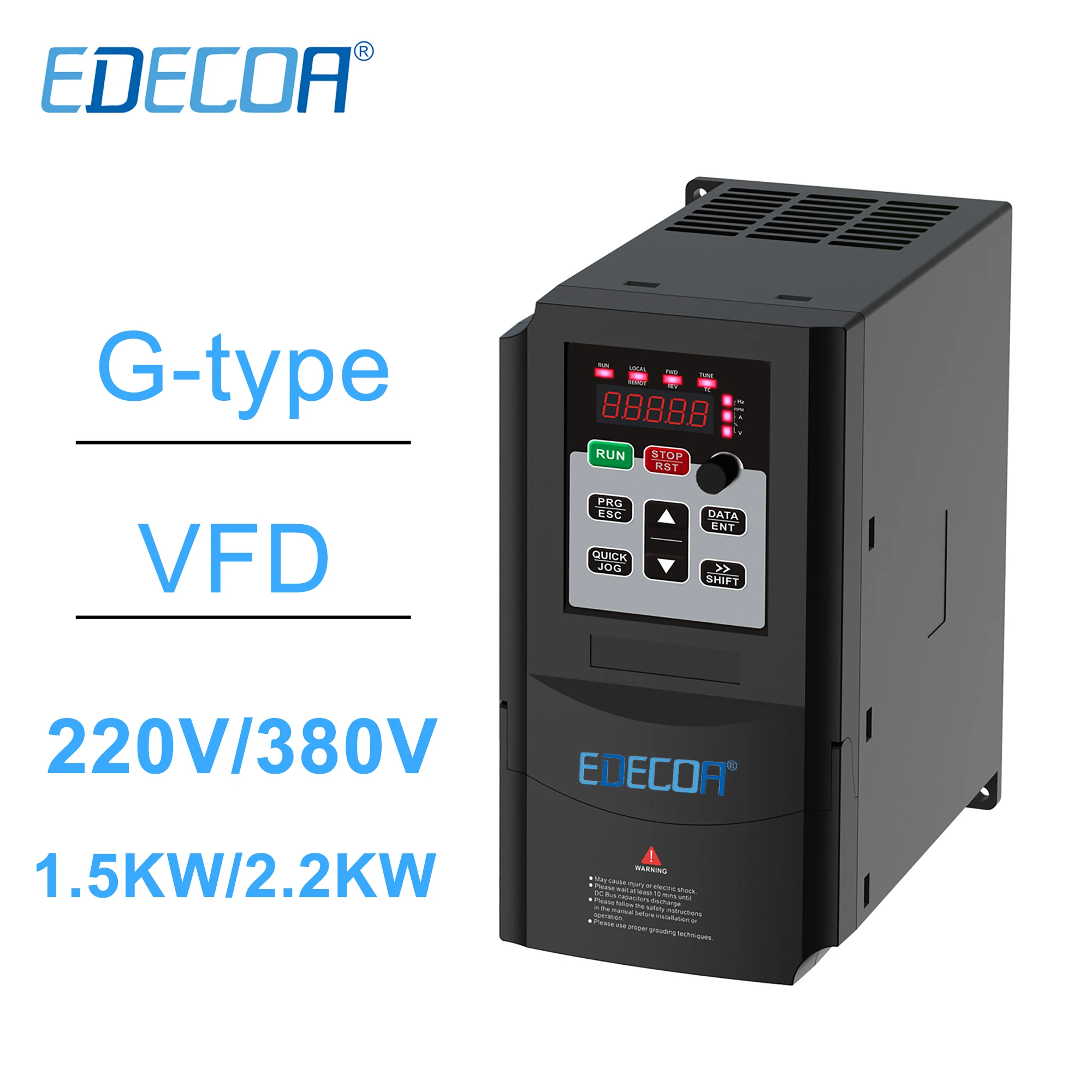 EDECOA VFD inverter 220V 380V 3 Phases 1.5KW 2.2KW Variable Frequency Drive for CNC Spindle Motor Speed Control converter
EDECOA VFD inverter 220V 380V 3 Phases 1.5KW 2.2KW Variable Frequency Drive for CNC Spindle Motor Speed Control converter