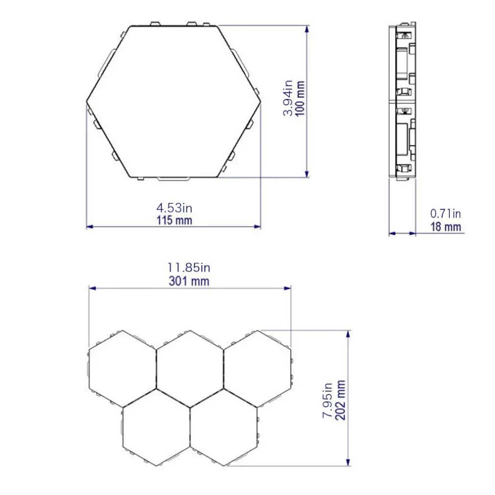 HOT 1 Pc Quantum Lamp Led Lamp Modular Touch Sensitive Lighting Hexagonal Night Light Lamps Wall Lamp Hexagonal Wall Light
HOT 1 Pc Quantum Lamp Led Lamp Modular Touch Sensitive Lighting Hexagonal Night Light Lamps Wall Lamp Hexagonal Wall Light