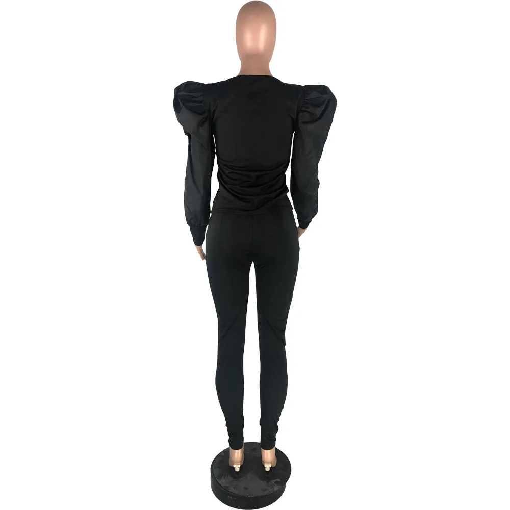New fashion solid color sexy nightclub 2-piece slim o-neck long sleeve shirt and trousers women's suit
New fashion solid color sexy nightclub 2-piece slim o-neck long sleeve shirt and trousers women's suit