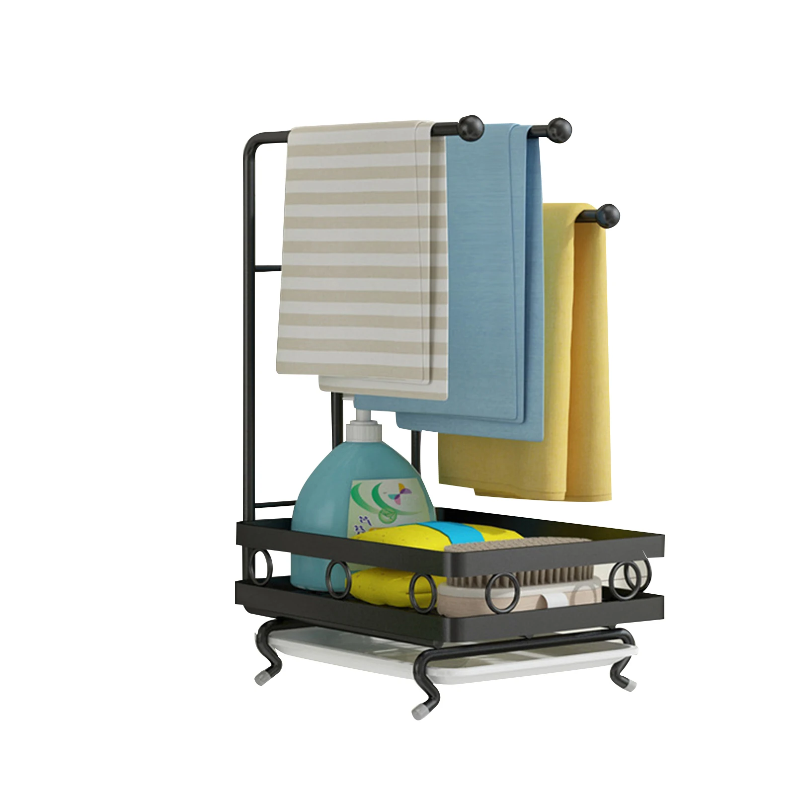 Multipurpose Carbon Steel Kitchen Sink Caddy Organizer Coutertop Adhesive Rag Sponge Holder with Draining Plate 2020ing
Multipurpose Carbon Steel Kitchen Sink Caddy Organizer Coutertop Adhesive Rag Sponge Holder with Draining Plate 2020ing