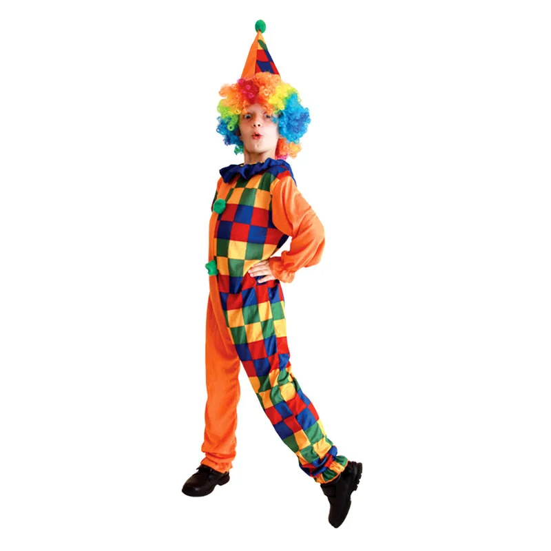 Kids Boys Girls Amusing Clown Jumpsuit Hat Outfit Halloween Cosplay Costumes Masquerade Carnival Party Role Play Dress Up Suit
Kids Boys Girls Amusing Clown Jumpsuit Hat Outfit Halloween Cosplay Costumes Masquerade Carnival Party Role Play Dress Up Suit