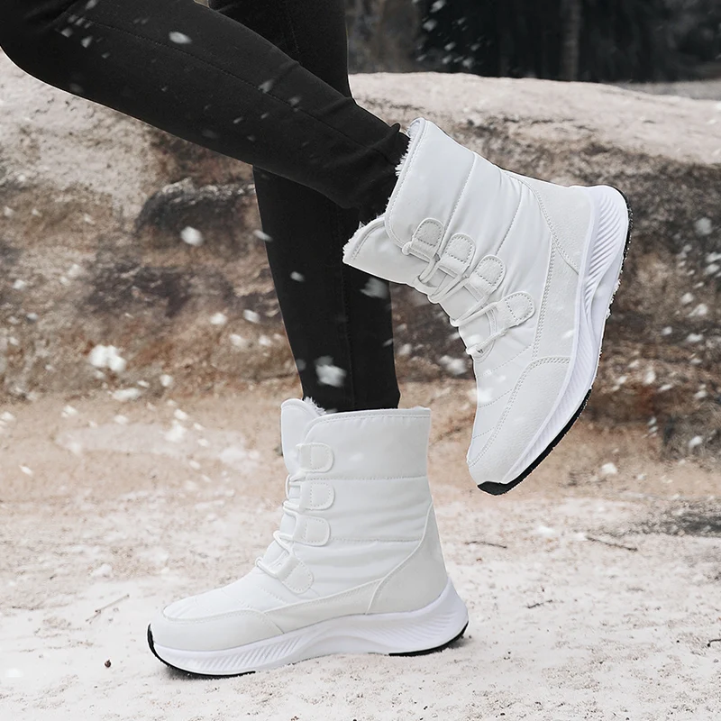 

Snow boots women's winter 2021 new thickened autumn and winter short boots plus velvet increased Martin boots cotton boots
