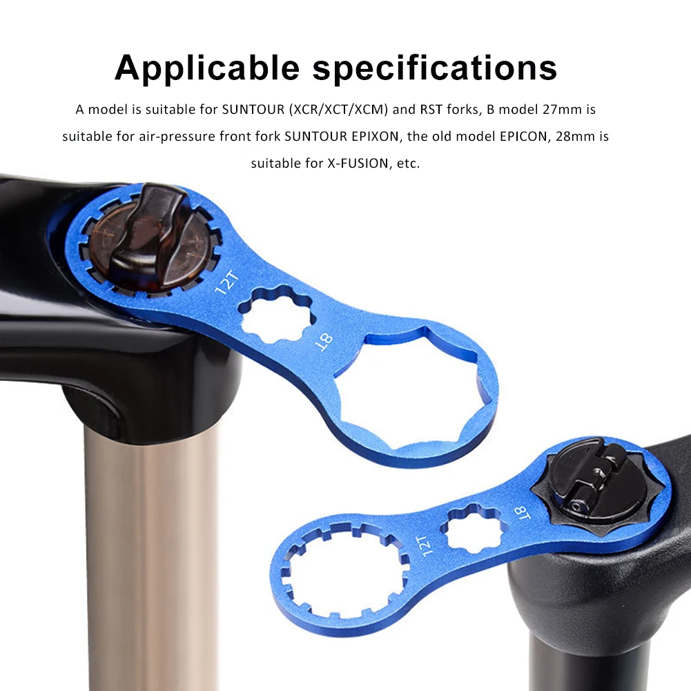 Bicycle Wrench Front Fork Wrench Spanner Remover 3 In 1 Front Fork Cap Wrench for Santuo XCM/XCR/XCT/RST
Bicycle Wrench Front Fork Wrench Spanner Remover 3 In 1 Front Fork Cap Wrench for Santuo XCM/XCR/XCT/RST