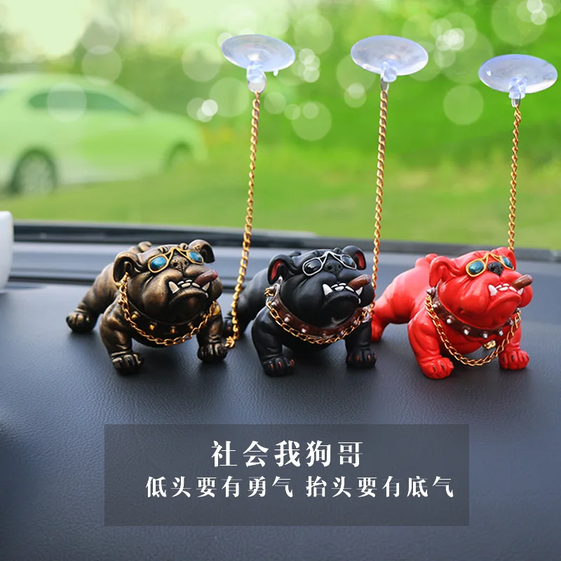 Bully dog personality creative car interior decoration ornaments car center console simulation social dog decoration car supplie
Bully dog personality creative car interior decoration ornaments car center console simulation social dog decoration car supplie