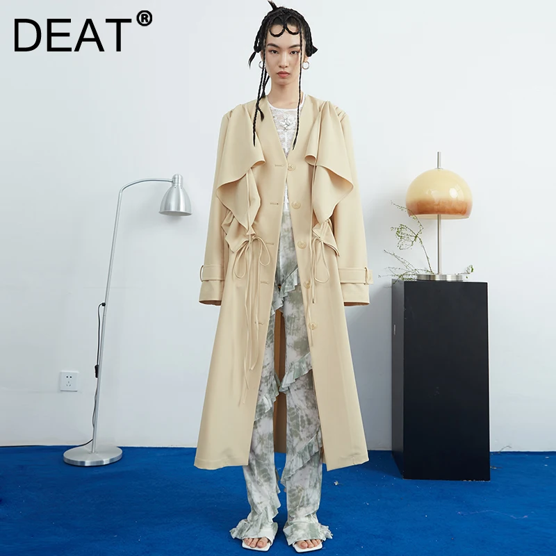 DEAT 2021 New Fit Fashion Women Clothes Turn-down Collar Ruffles High Waist Windbreaker Full Sleeves Jacket WS66912L
DEAT 2021 New Fit Fashion Women Clothes Turn-down Collar Ruffles High Waist Windbreaker Full Sleeves Jacket WS66912L