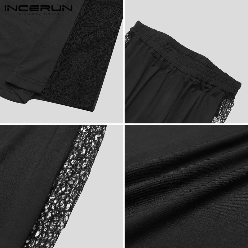 INCERUN Men Sexy Pants Lace Patchwork See Through Elastic Waist Solid Trousers Men Loose Party Nightclub Mens Long Pants S-5XL
INCERUN Men Sexy Pants Lace Patchwork See Through Elastic Waist Solid Trousers Men Loose Party Nightclub Mens Long Pants S-5XL