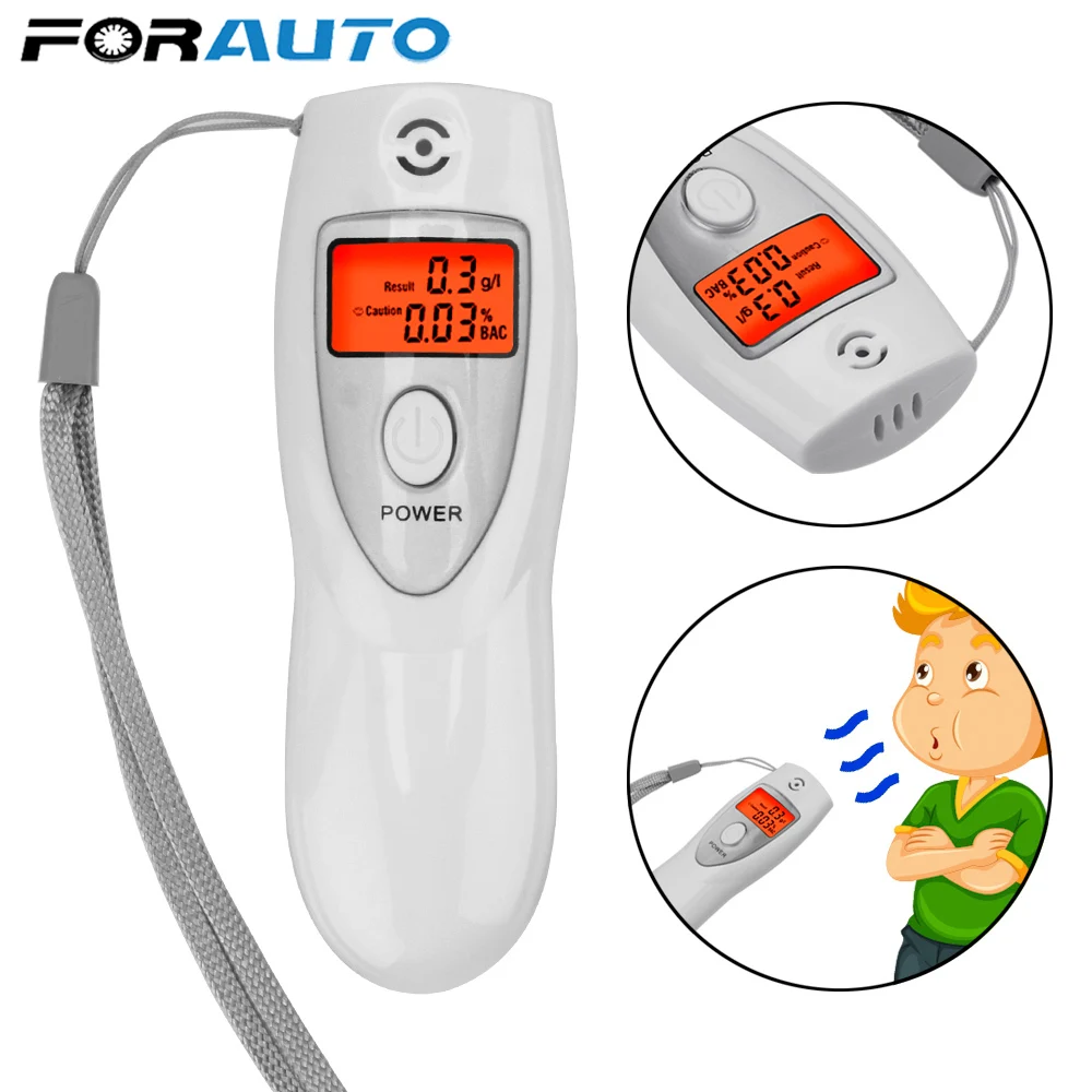 

Hot White Portable LCD Digital Breath Alcohol ABT-642S Analyser Breathalyzer Tester inhaler alcohol meters