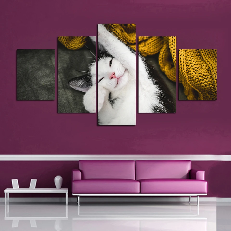 Home Decoration Hd Print Pictures 5 Pcs Cute Animal Kitten Wall Artwork Modular Poster Canvas Painting For Living Room Framed
Home Decoration Hd Print Pictures 5 Pcs Cute Animal Kitten Wall Artwork Modular Poster Canvas Painting For Living Room Framed