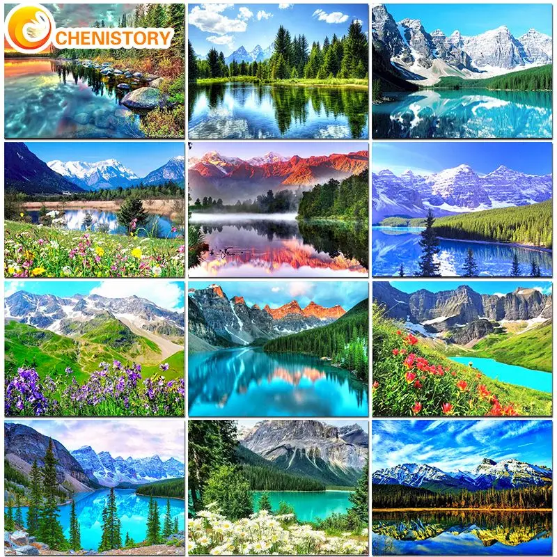 CHENISTORY DIY Diamond Painting Landscape Full Drill Square Diamond Embroidery Mountains Rivers Wall Art Picture Of Rhinestones
CHENISTORY DIY Diamond Painting Landscape Full Drill Square Diamond Embroidery Mountains Rivers Wall Art Picture Of Rhinestones