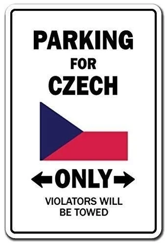 Parking Czech Only National Pride Sign Czech Republic Flag National Pride Love Decoration Warning Novelty Metal Sign for Home
Parking Czech Only National Pride Sign Czech Republic Flag National Pride Love Decoration Warning Novelty Metal Sign for Home