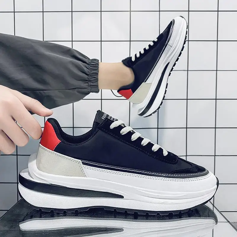 Platform Sneakers Men Comfortable Canvas Vulcanized Shoes Male Light Wearable Casual Shoe Increased Chunky Sports Shoes
Platform Sneakers Men Comfortable Canvas Vulcanized Shoes Male Light Wearable Casual Shoe Increased Chunky Sports Shoes