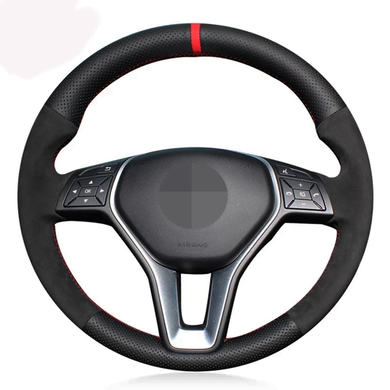 Genuine Leather Suede Car Steering Wheel Cover For Mercedes-Benz A-Class 2013-2015 B-Class E-Class 2011-2014 CLA-Class 2013 2014
Genuine Leather Suede Car Steering Wheel Cover For Mercedes-Benz A-Class 2013-2015 B-Class E-Class 2011-2014 CLA-Class 2013 2014
