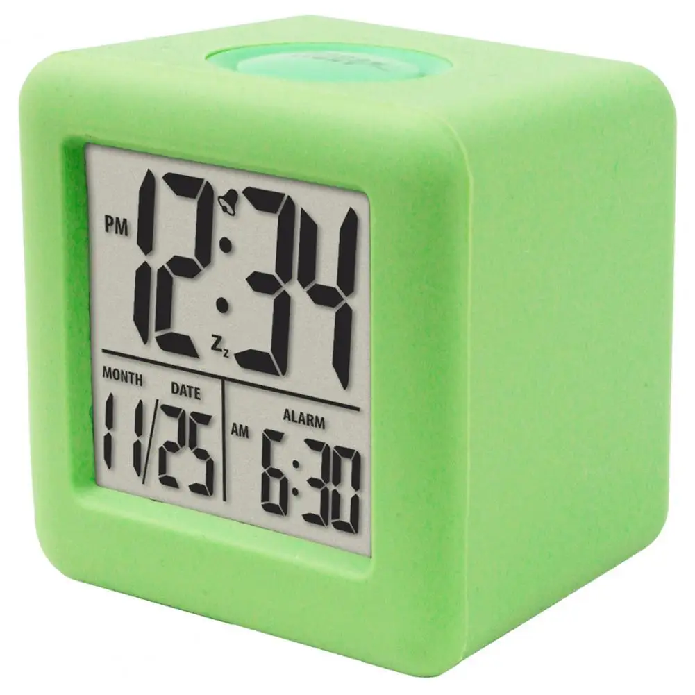 Calendar Display Digital Clock Shock-proof Snooze Function Silicon Cover Portable Electrical LED Clock Household Supplies
Calendar Display Digital Clock Shock-proof Snooze Function Silicon Cover Portable Electrical LED Clock Household Supplies