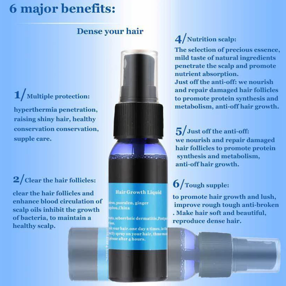 30ml Fast Hair Growth Liquid Nourishing Essence Hair Oil Serum Anti Hair Loss Liquid Health Hair Care Scalp Massage Beauty
30ml Fast Hair Growth Liquid Nourishing Essence Hair Oil Serum Anti Hair Loss Liquid Health Hair Care Scalp Massage Beauty