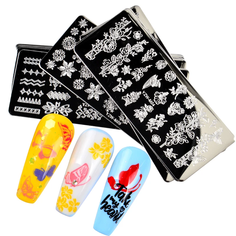 1PC Rectangle Nail Stamping Templates Flower Love Animal 10x4cm Stainless Steel Image Plates Polish Manicure Stencil
1PC Rectangle Nail Stamping Templates Flower Love Animal 10x4cm Stainless Steel Image Plates Polish Manicure Stencil