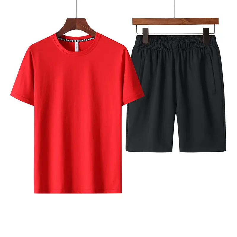 2021 Summer Cotton Men's Short Sleeve T-shirt Shorts Large Casual Solid Half Sleeve Round Neck Sportswear
2021 Summer Cotton Men's Short Sleeve T-shirt Shorts Large Casual Solid Half Sleeve Round Neck Sportswear