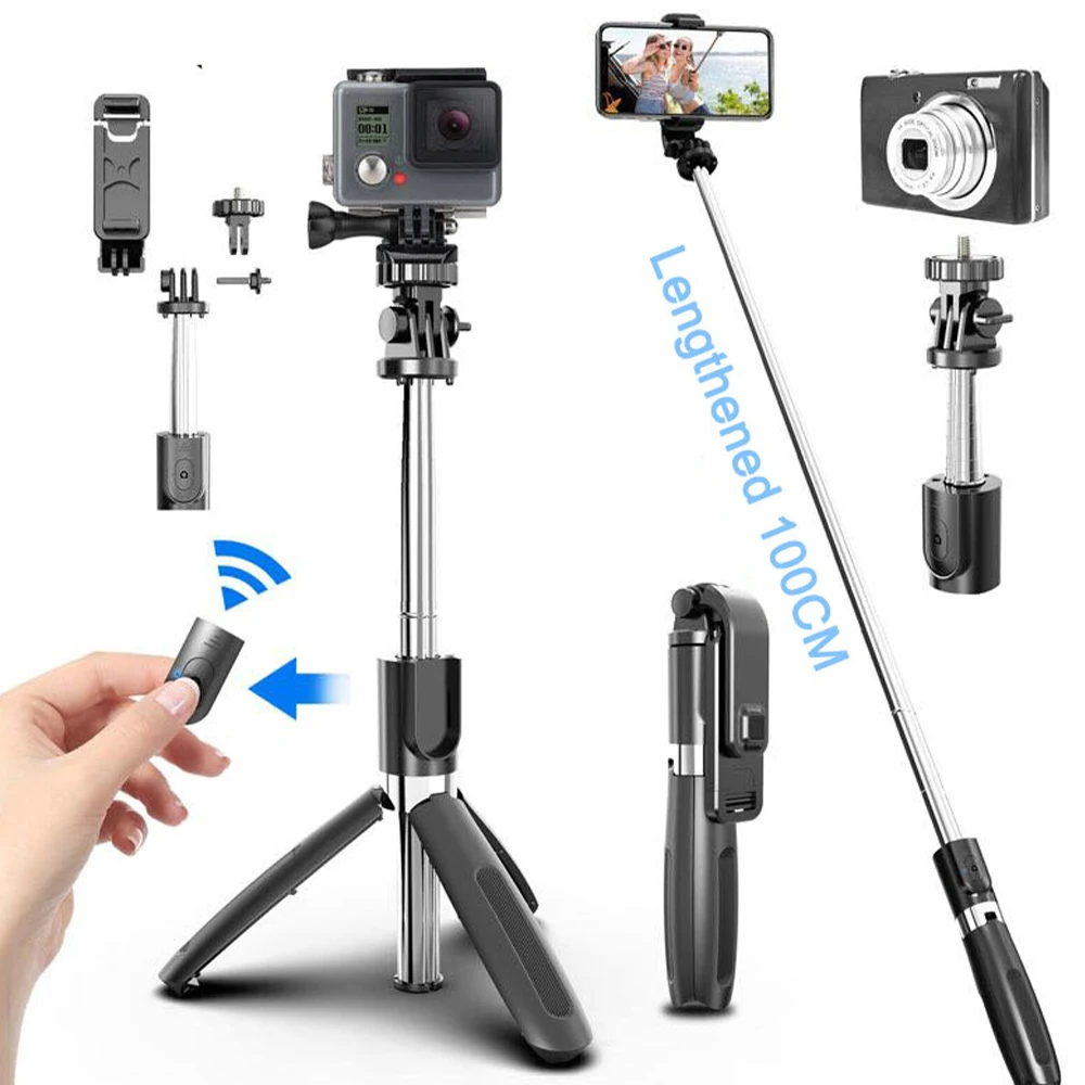 4 in 1 Wireless Bluetooth Selfie Stick Mini Foldable Monopods 360 Degree Rotation Remote Extendable Self-Pole For Smartphone
4 in 1 Wireless Bluetooth Selfie Stick Mini Foldable Monopods 360 Degree Rotation Remote Extendable Self-Pole For Smartphone