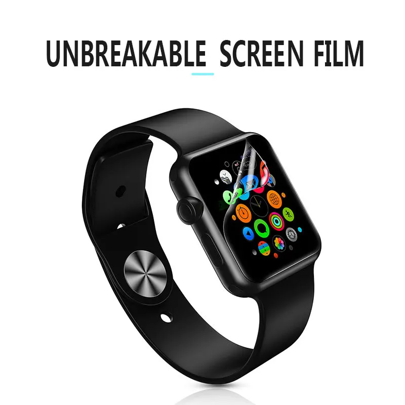 Защитная пленка для экрана прозрачная защитная с полным покрытием iWatch 6 5 4 40 мм 44